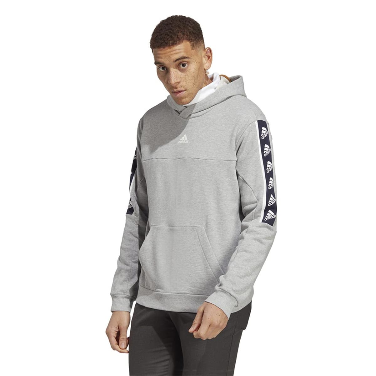 Sudadera Adidas M Bl Hd para hombre, marca adidas, color gris, mod. 1088702