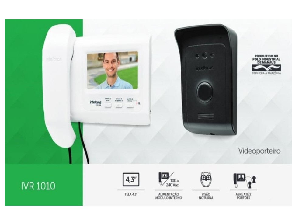  Video Portero  Electrónico 4.3" Color, con Auricular y Manos Libres