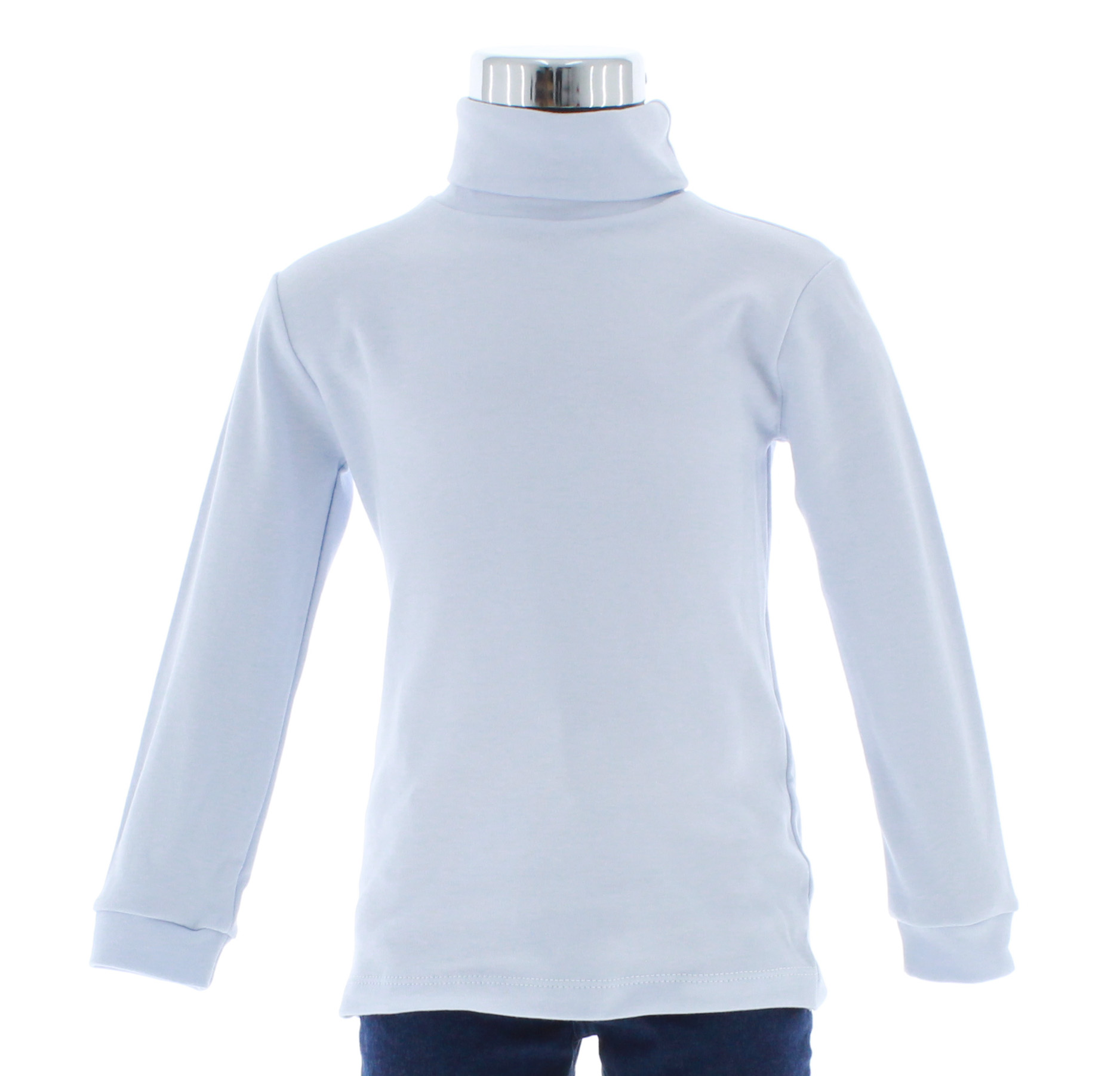 Playera Niño/Niña Azul Claro Cuello de Tortuga 3438 2 a 16 Años.