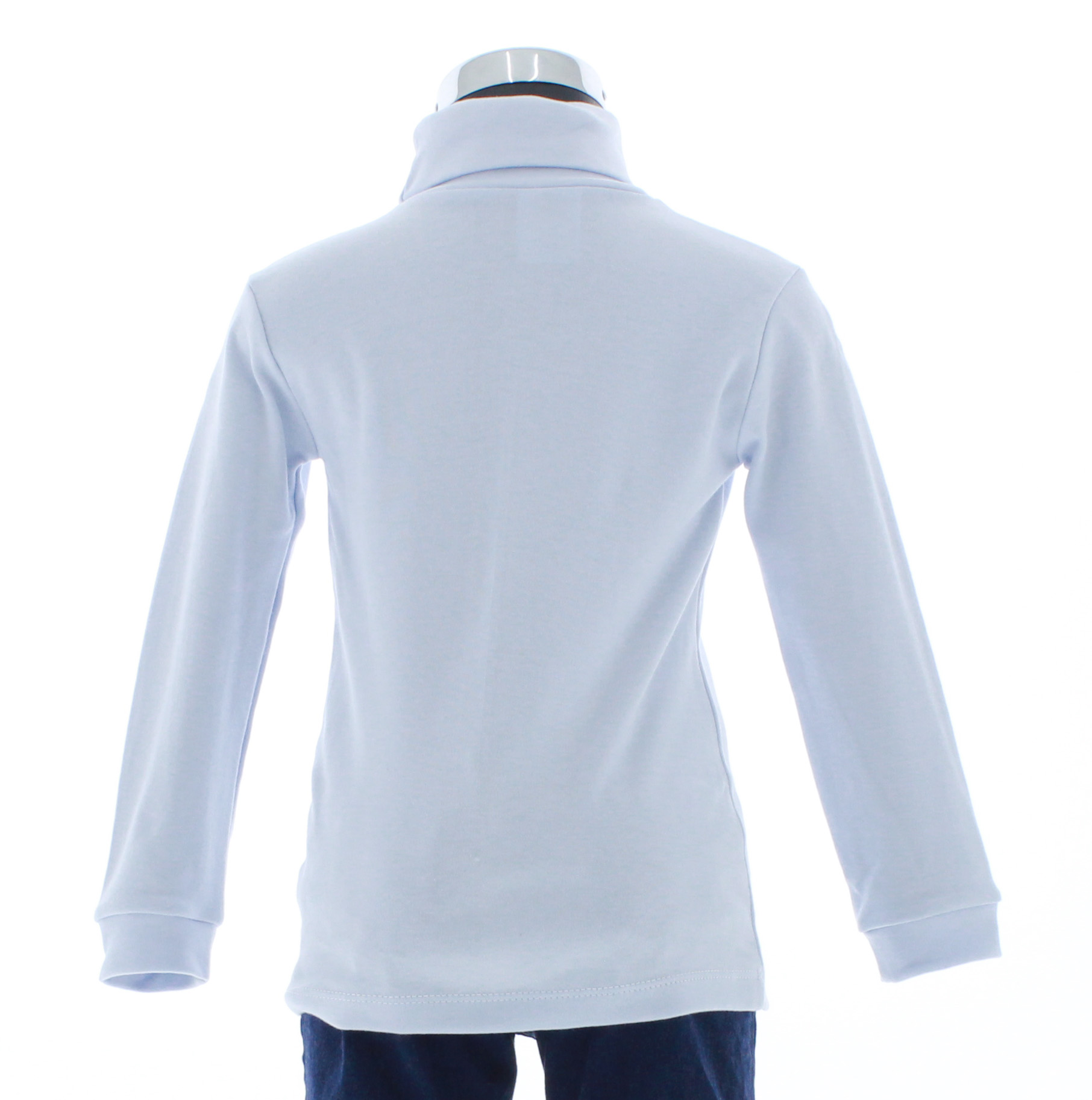 Playera Niño/Niña Azul Claro Cuello de Tortuga 3438 2 a 16 Años.