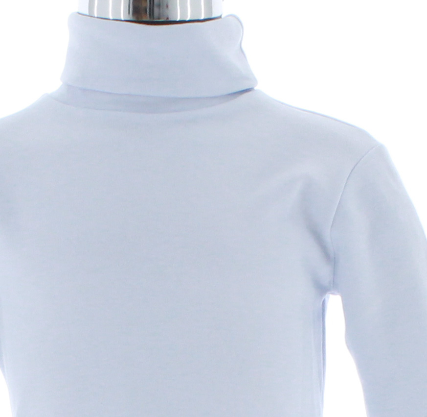 Playera Niño/Niña Azul Claro Cuello de Tortuga 3438 2 a 16 Años.