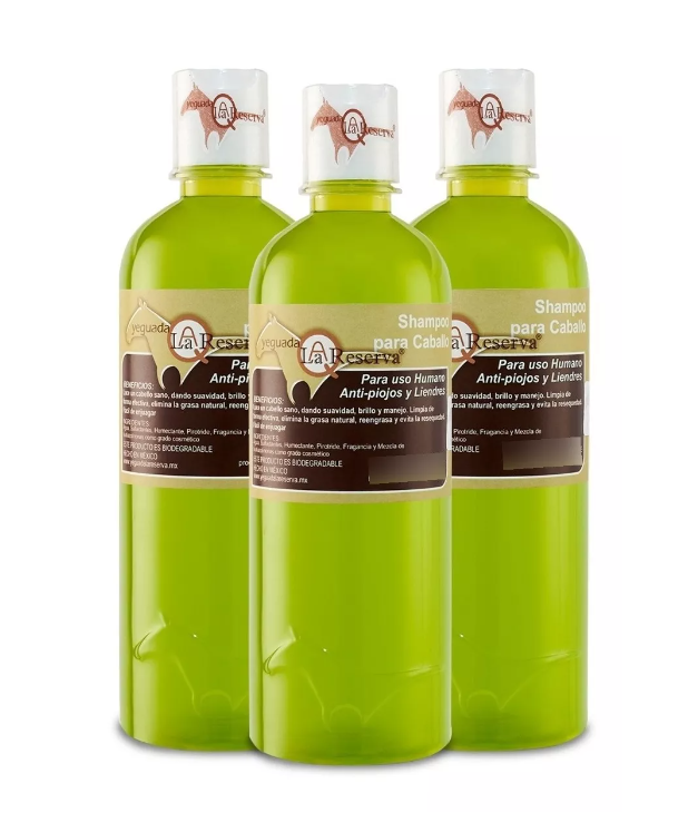 Tripack Shampoo Antipiojos Y Liendres . Yeguada La Reserva