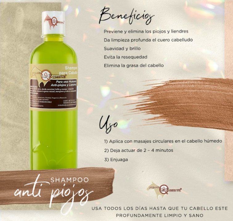 Duopack Shampoo Antipiojos Y Liendres - Yeguada La Reserva (2piezas)