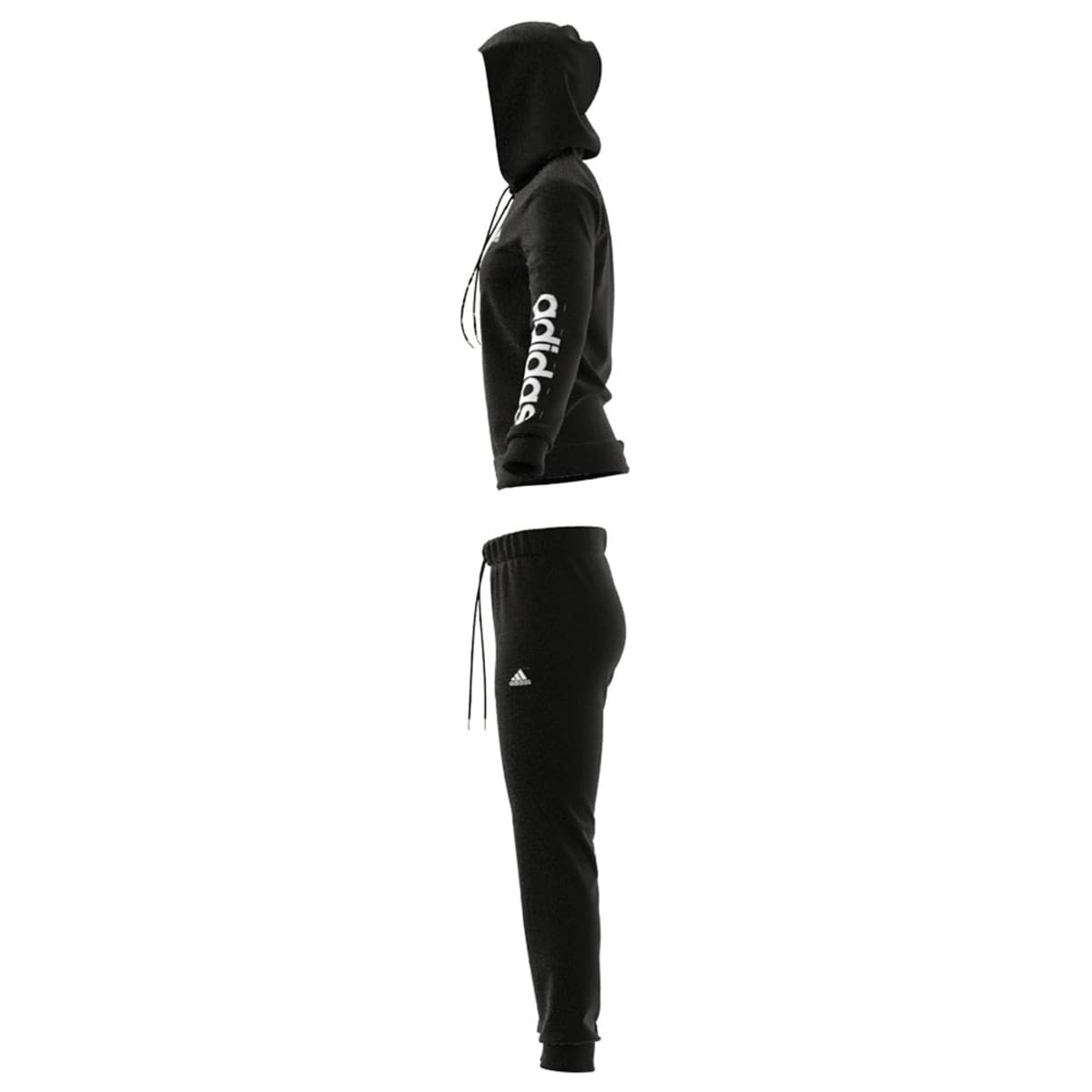 Conjunto deportivo de 2 piezas W Linear Ts de adidas para mujer, color negro, mod. 1088706
