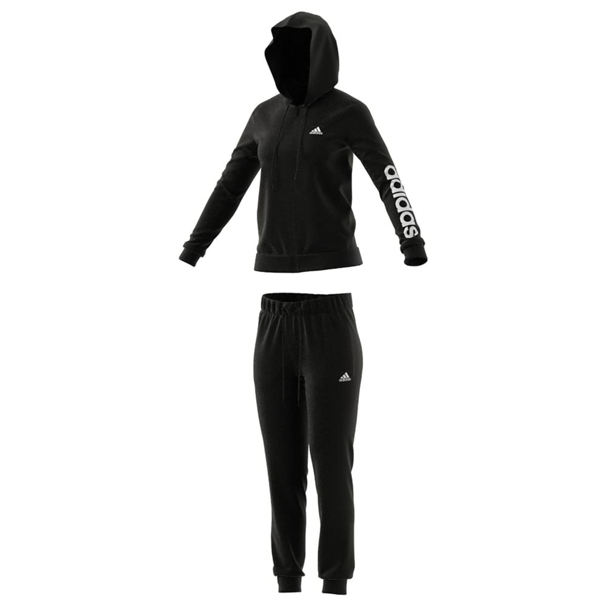 Conjunto deportivo de 2 piezas W Linear Ts de adidas para mujer, color negro, mod. 1088706