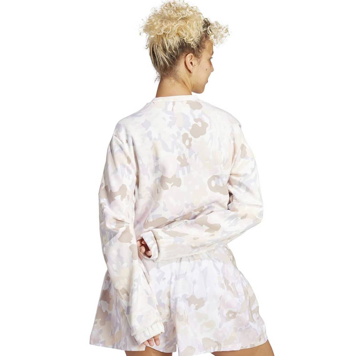 Sudadera adidas estampada multicolor para mujer, mod. 1088709