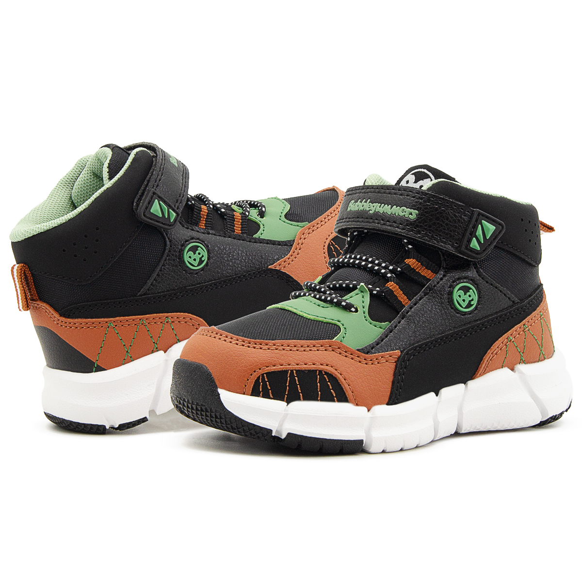 Tenis Bota Niño Bubble Gummers Importado Negro/miel 14-21