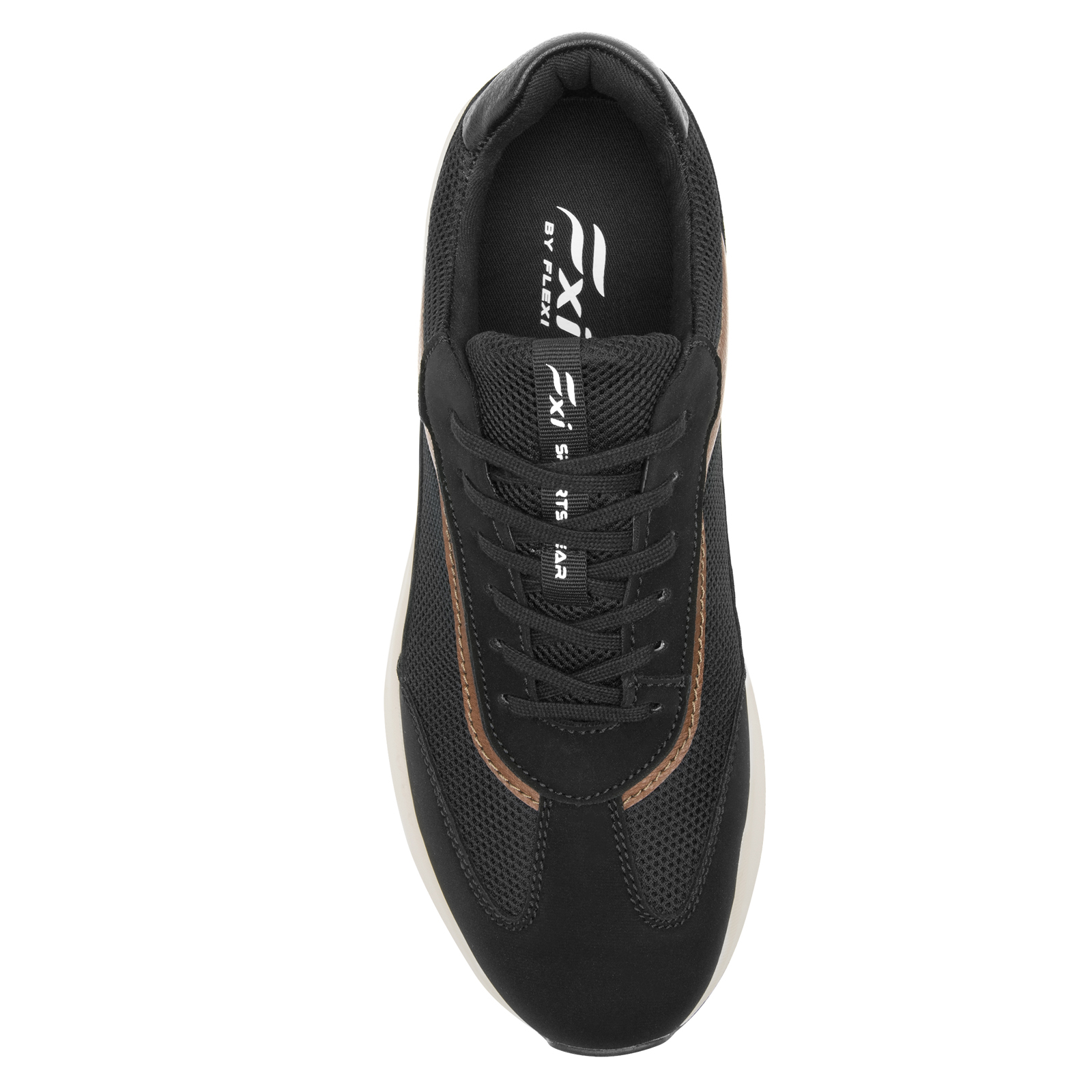 Tenis Clásicos Para Hombre Moda Casuales Flexi 413902 Negro