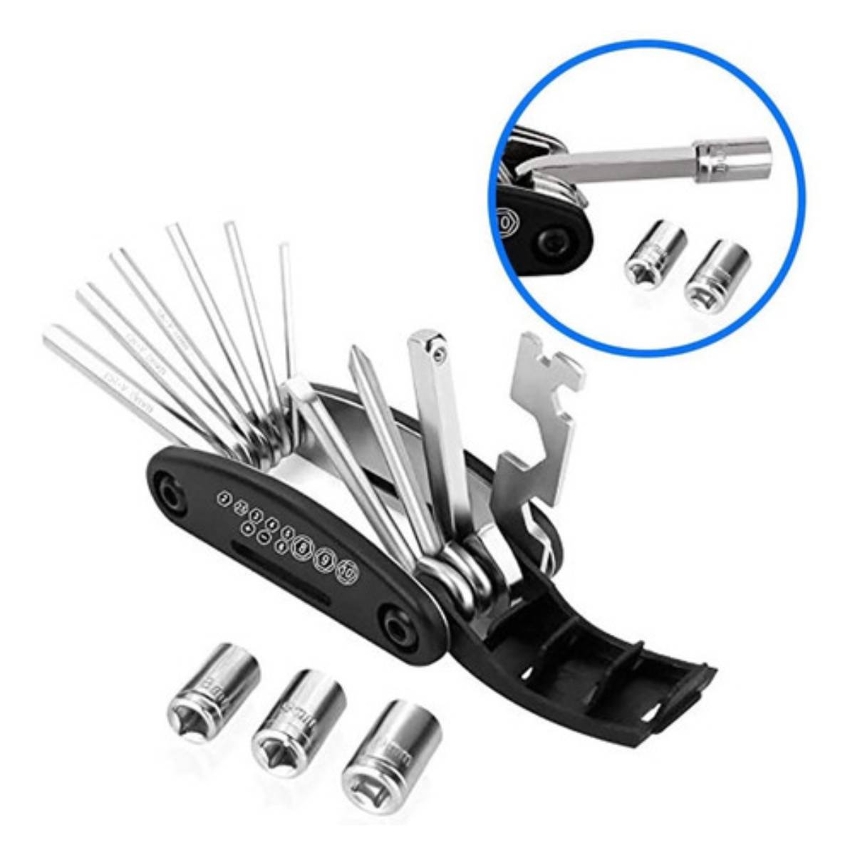 Llave Multifuncional Herramienta Para Bicicleta Portatil 16 En 1