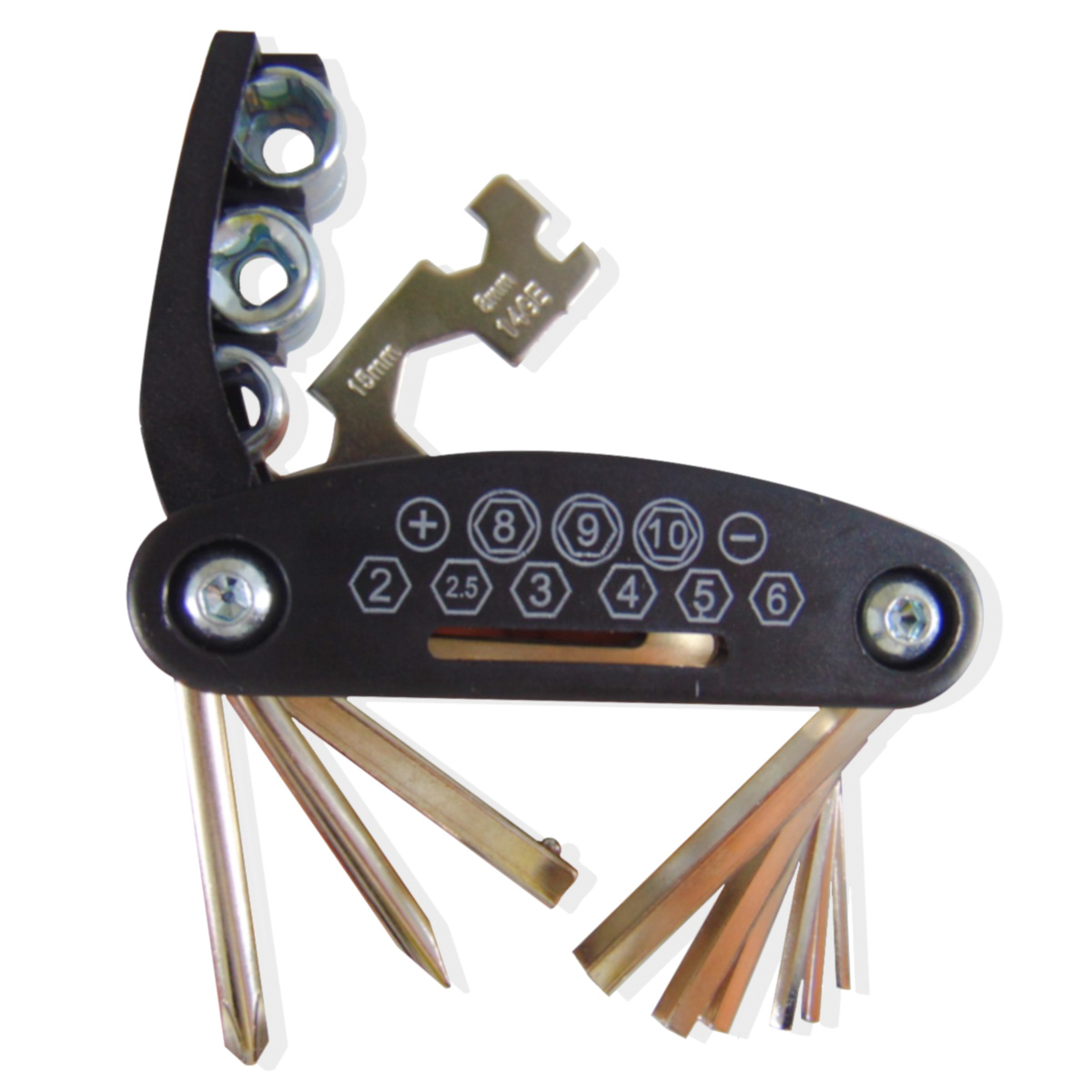 Llave Multifuncional Herramienta Para Bicicleta Portatil 16 En 1