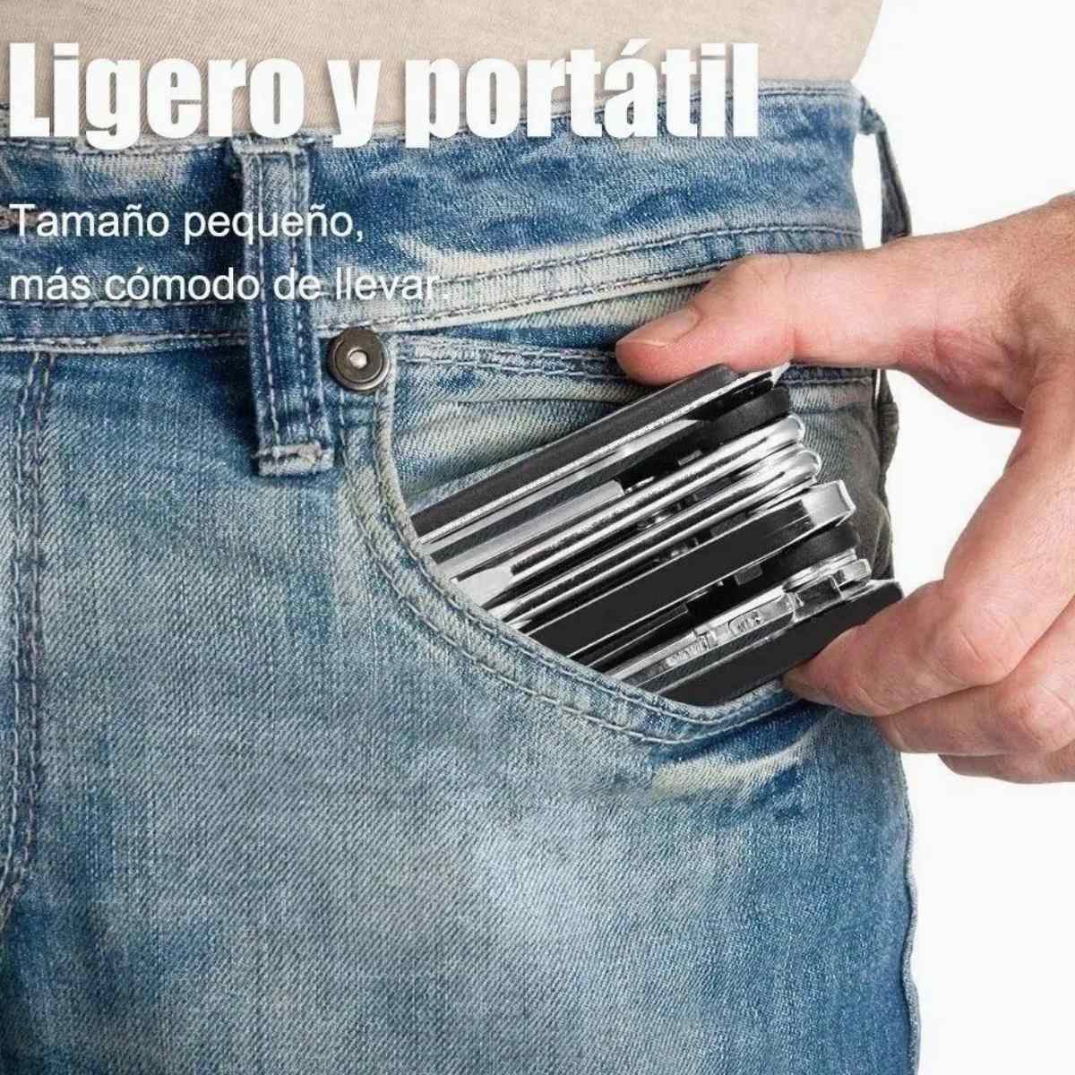 Llave Multifuncional Herramienta Para Bicicleta Portatil 16 En 1