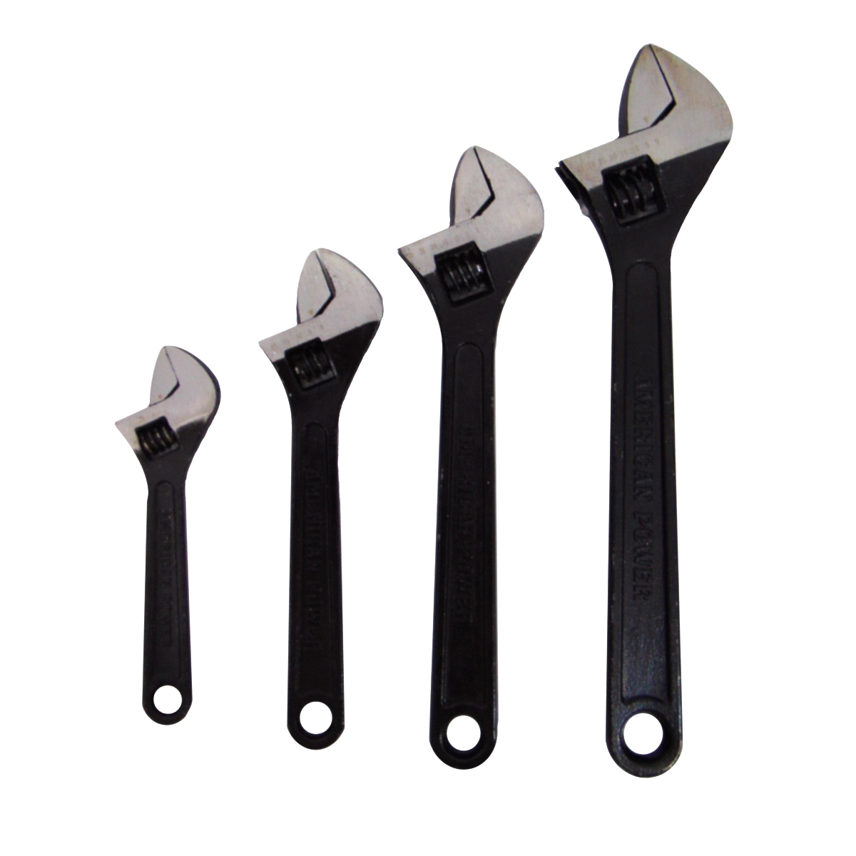 Juego 4 Perico Llave Ajustable Cromada Pavonada Con Estuche Herramienta