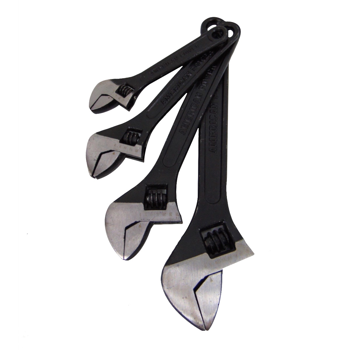 Juego 4 Perico Llave Ajustable Cromada Pavonada Con Estuche Herramienta