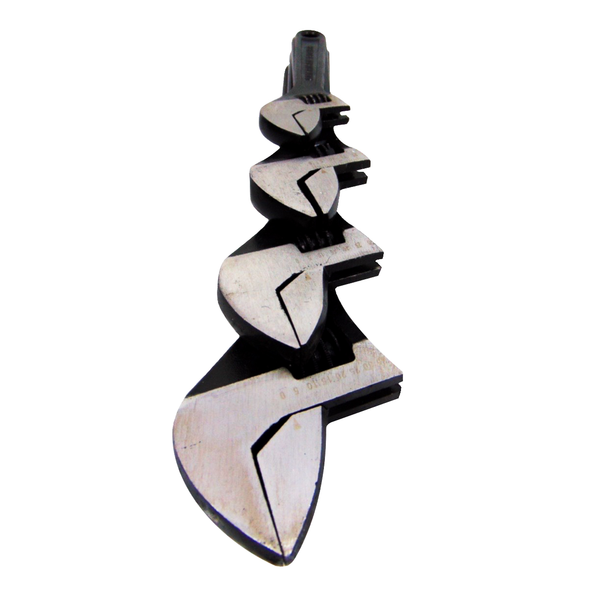 Juego 4 Perico Llave Ajustable Cromada Pavonada Con Estuche Herramienta