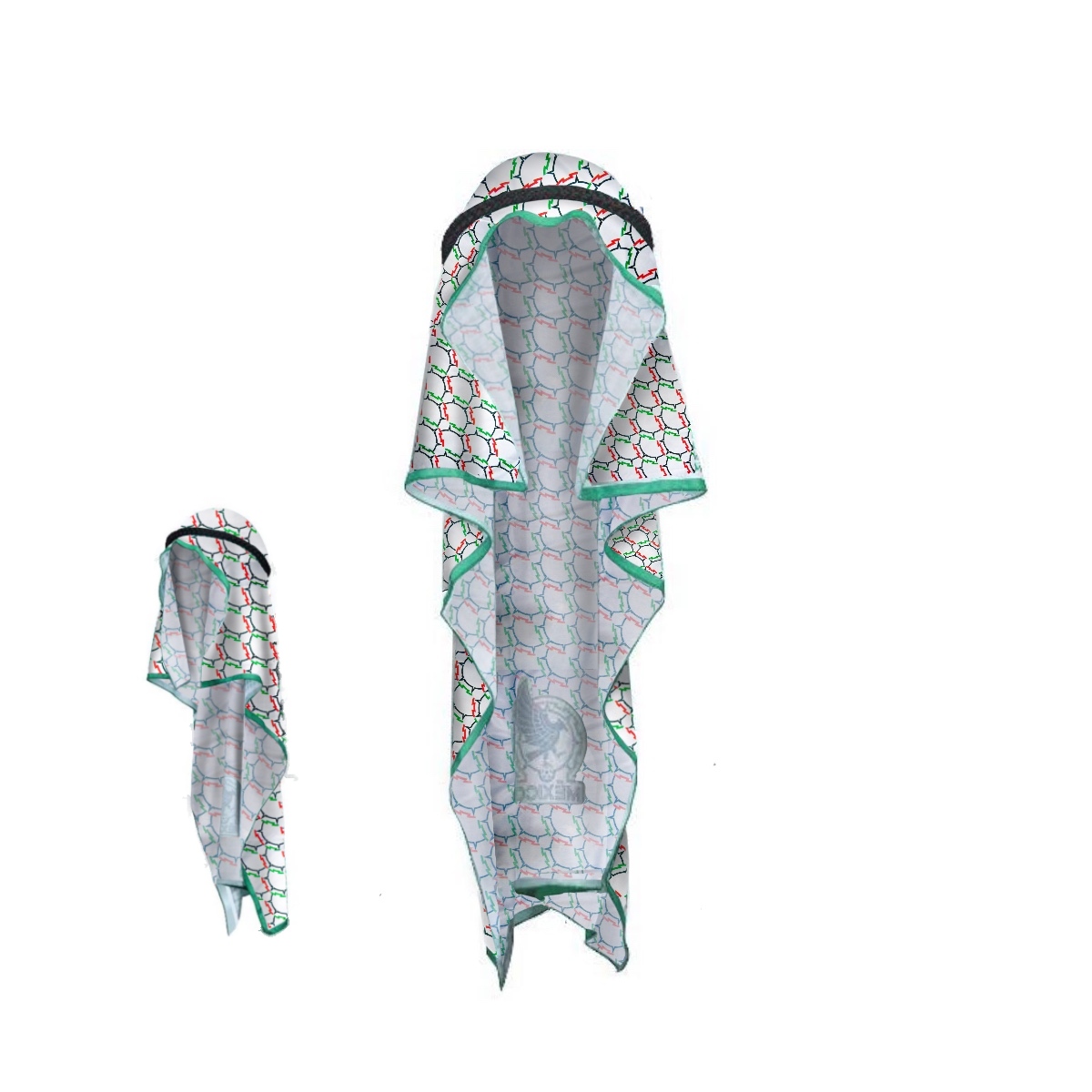 Turbante Seleccion Mexicana Mundial Qatar Mexico De Futbol Coleccionable Blanco