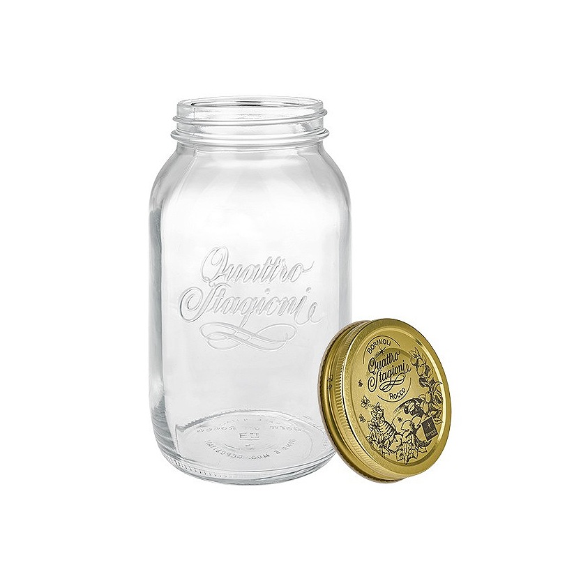 Jgo De 2 Frascos Quattro Stagioni 1lt, Bormioli Rocc