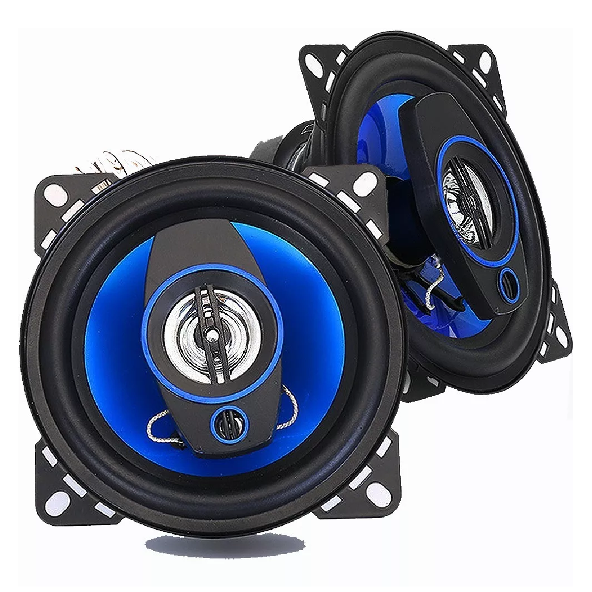 Par Bocinas Para Carro Auto Coaxial Banda Dual 4 Pulgadas