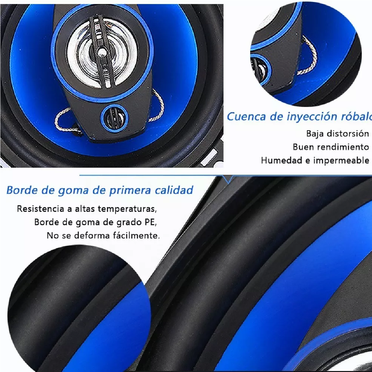 Bocinas 4 Pulgadas Banda Dual Altavoces De 1 Par Mega Power