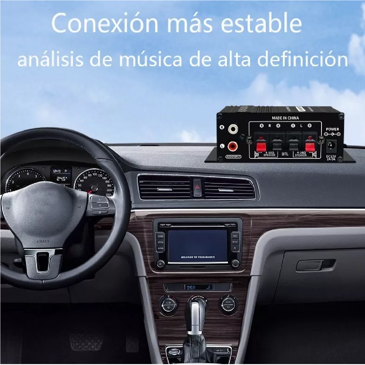 Amplificador 400w Para Auto Moto Casa Conexion Rca