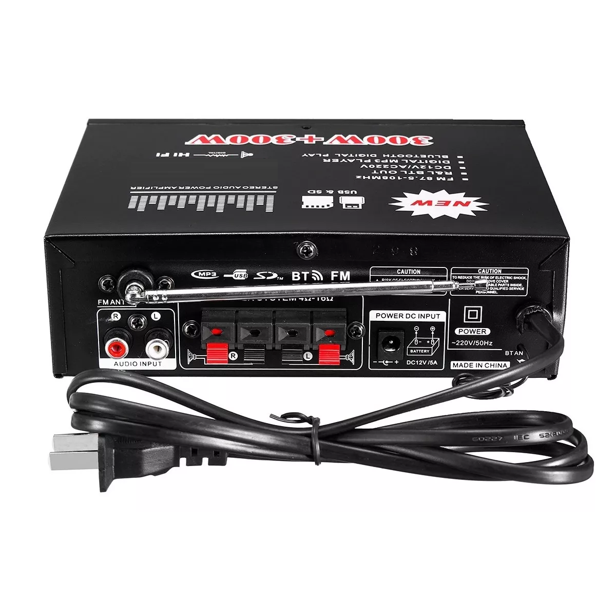 MINI Amplificador De Potencia De 400W, Canal 2,0, Estéreo HIFI,  Amplificador De Sonido De Audio, Agudos De Graves Para Sistema De Sonido De  Cine En Ca