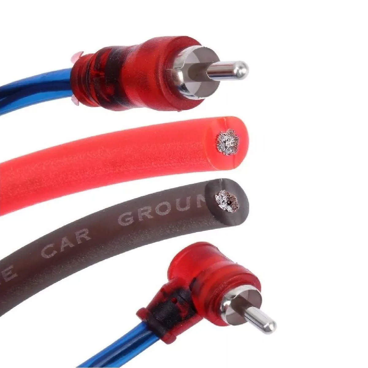 Kit Profesional Audio Hd Cables Para Subwoofer Amplificador