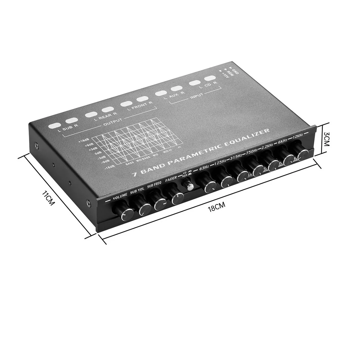 Sintonización De Car Audio Ecualizador Audiocontrol 7 Bandas