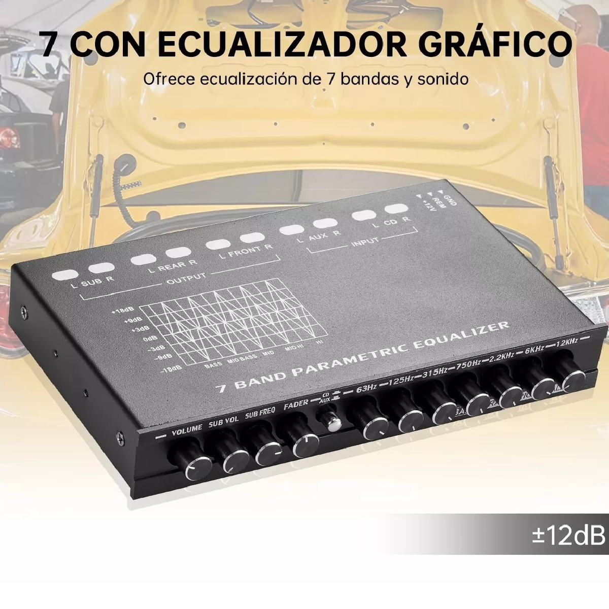 Sintonización De Car Audio Ecualizador Audiocontrol 7 Bandas