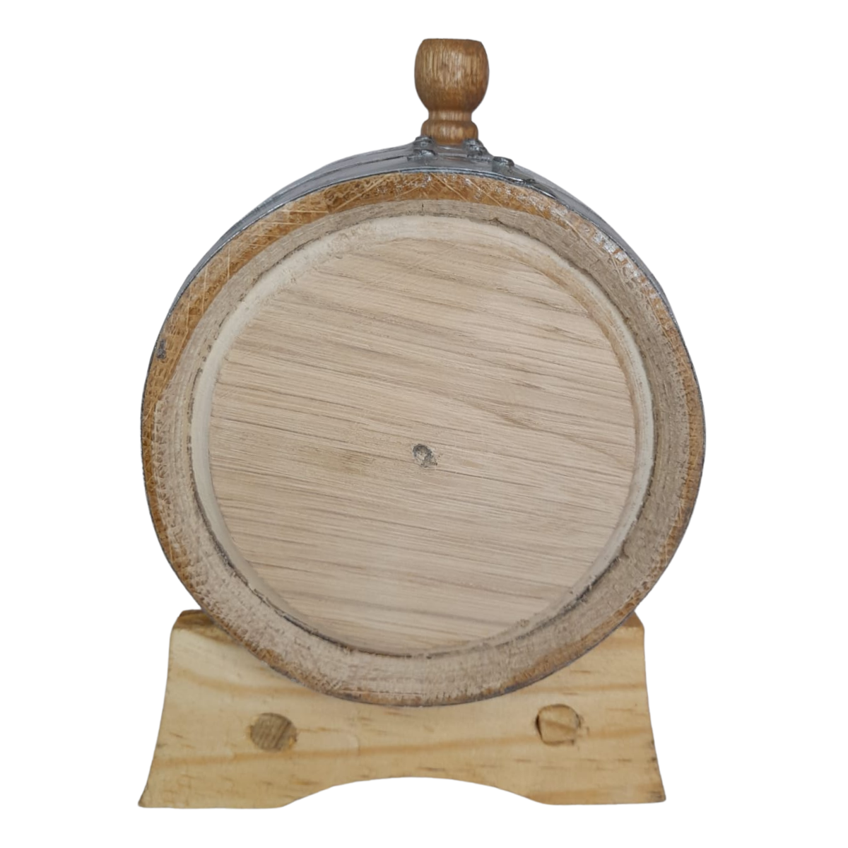 Barril para Tequila personalizado aro plateado 1L