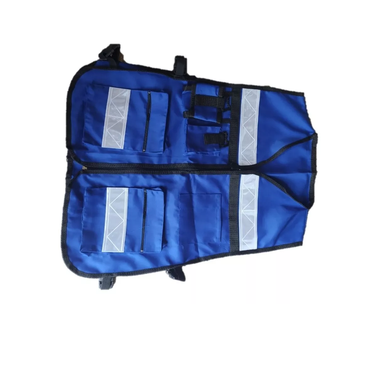 Chaleco Brigadista Reflejante Seguridad Industrial Azul