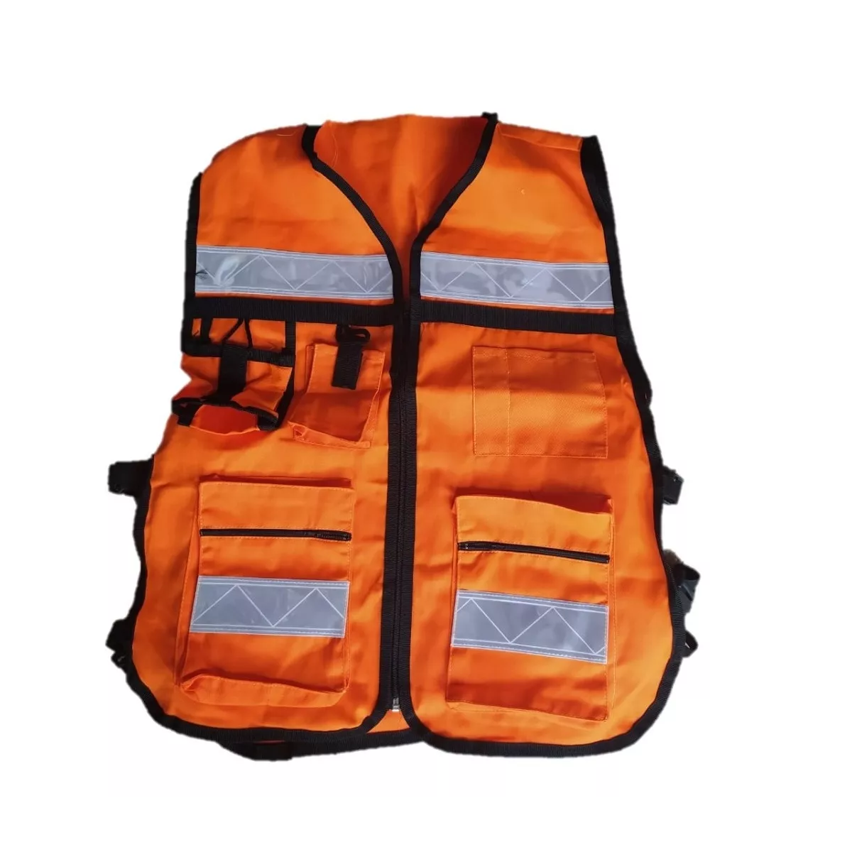 Chaleco Brigadista Reflejante Seguridad Industrial Naranja
