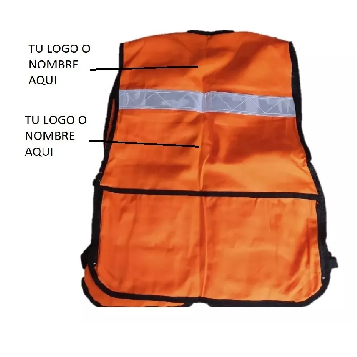 Chaleco Brigadista Reflejante Seguridad Industrial Naranja