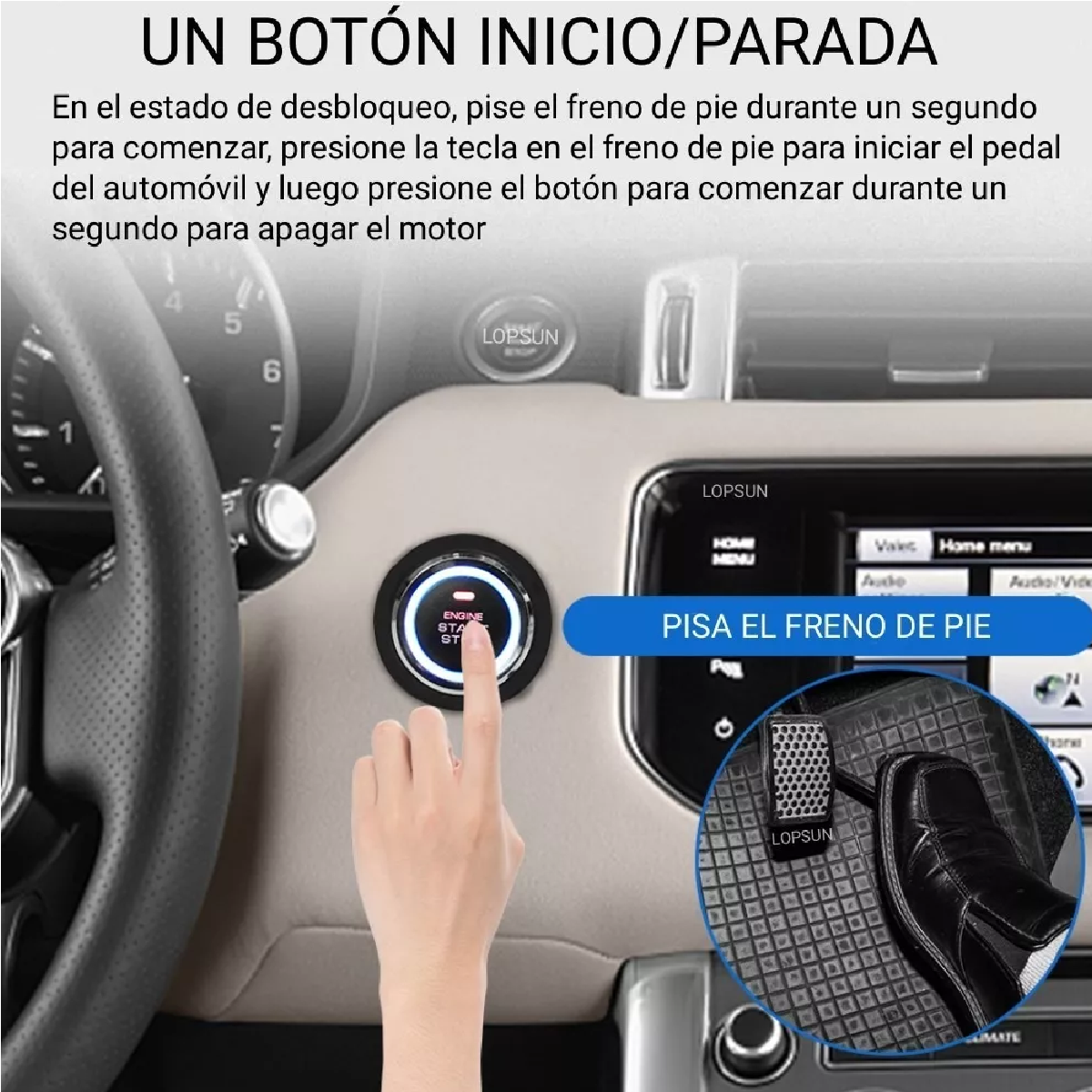 Auto Llave Presencia Botón Encendido Antirrobo