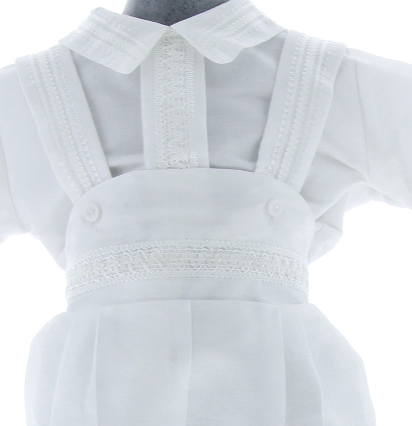 Ropón Bautizo Niño con Kit de Vela y Sabana 3467 0 a 4 Años