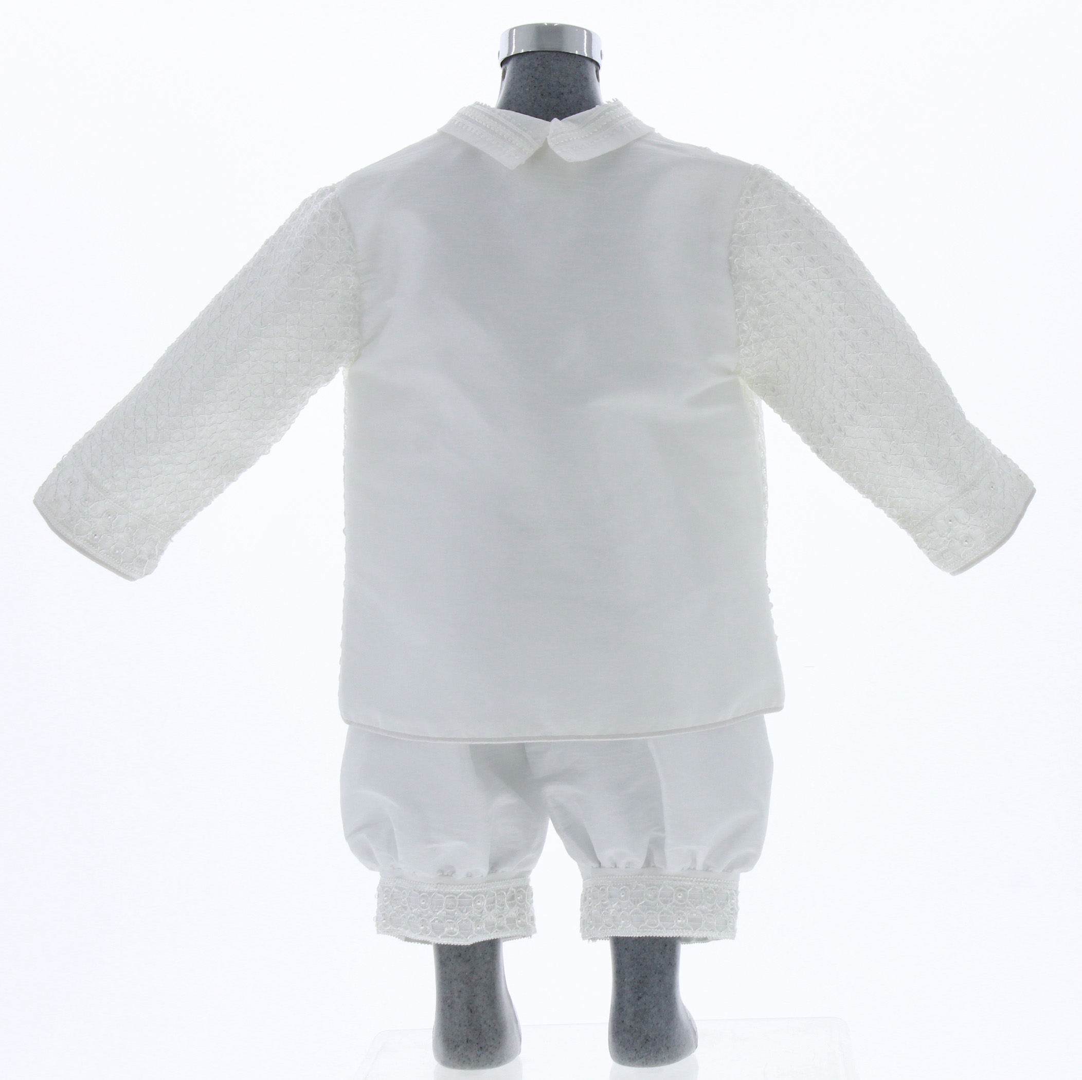 Ropón Bautizo Niño con Kit de Vela y Sabana 3469 0 a 4 Años.