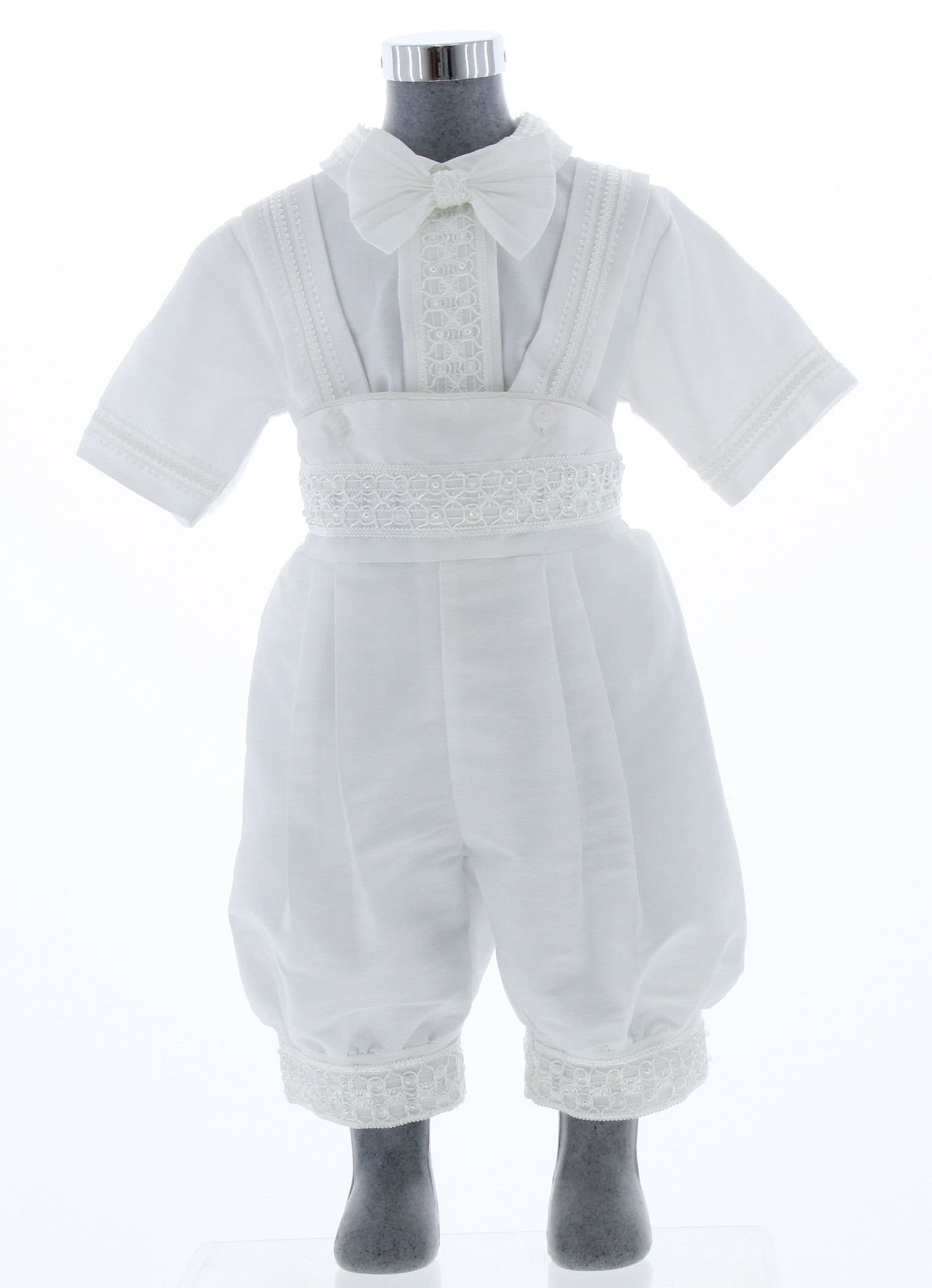 Ropón Bautizo Niño con Kit de Vela y Sabana 3469 0 a 4 Años.