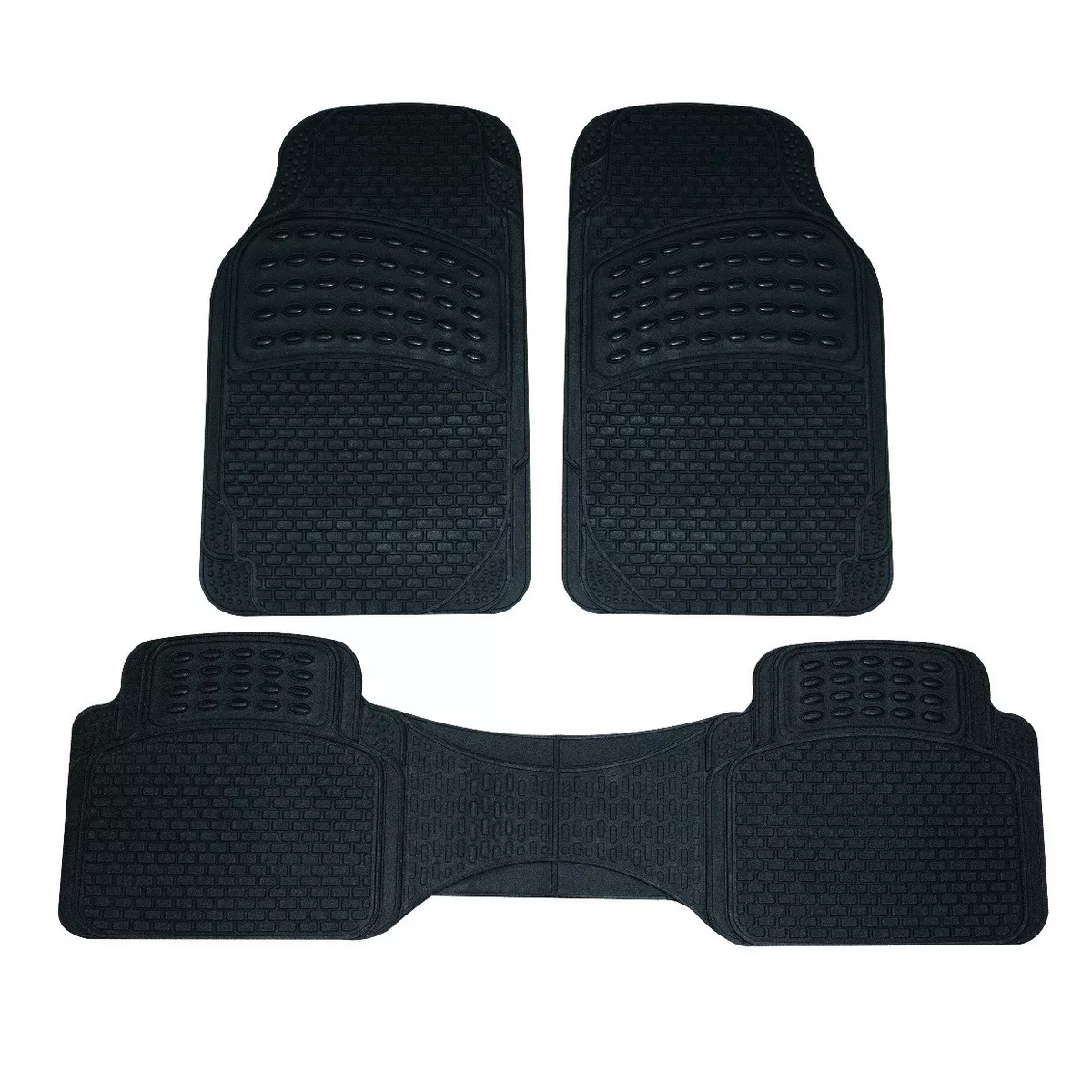 Juego Tapetes Hule Auto Camioneta Uso Rudo 3 Piezas