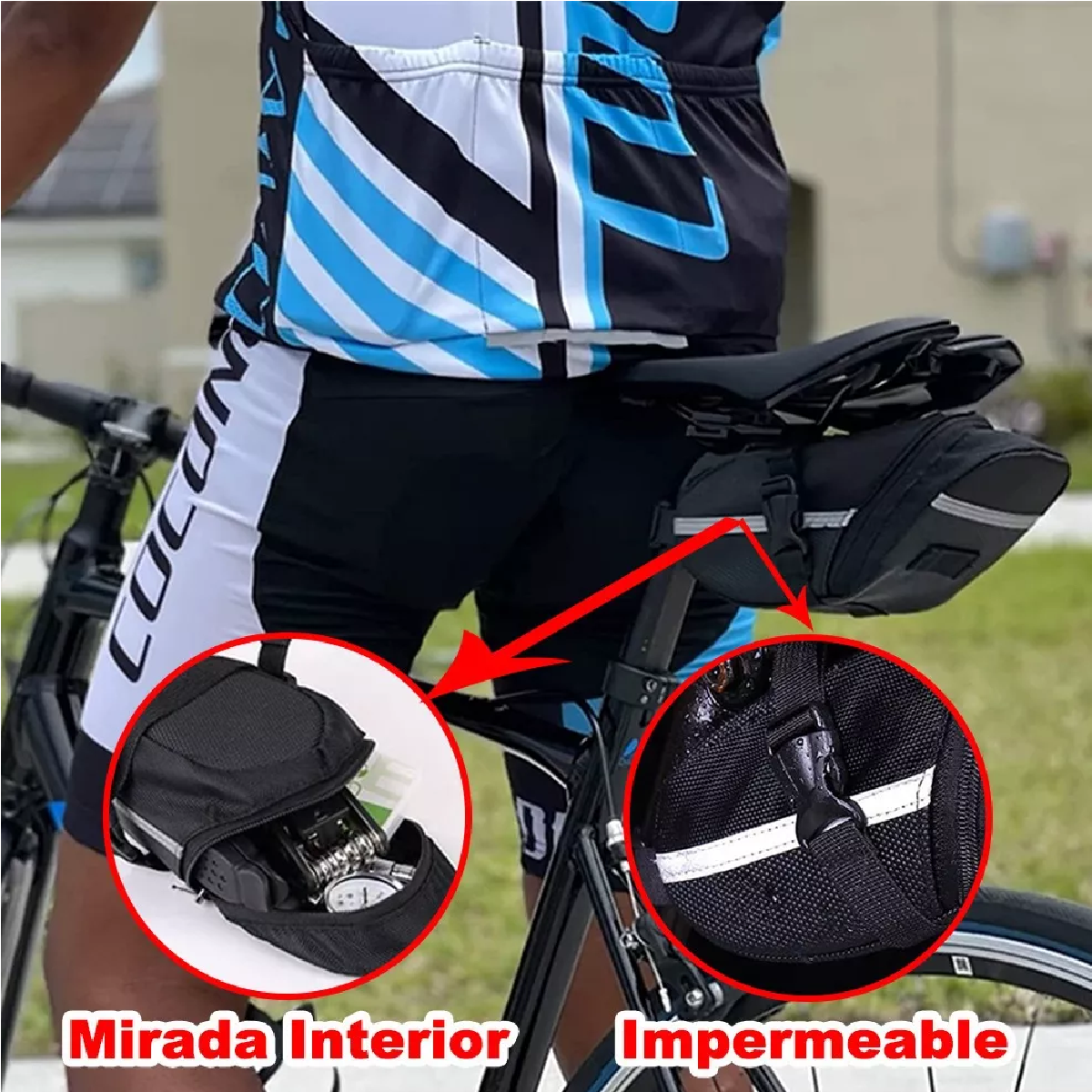 Kit De Herramientas Para Reparar Bicicleta Con Bolsa 16 En 1