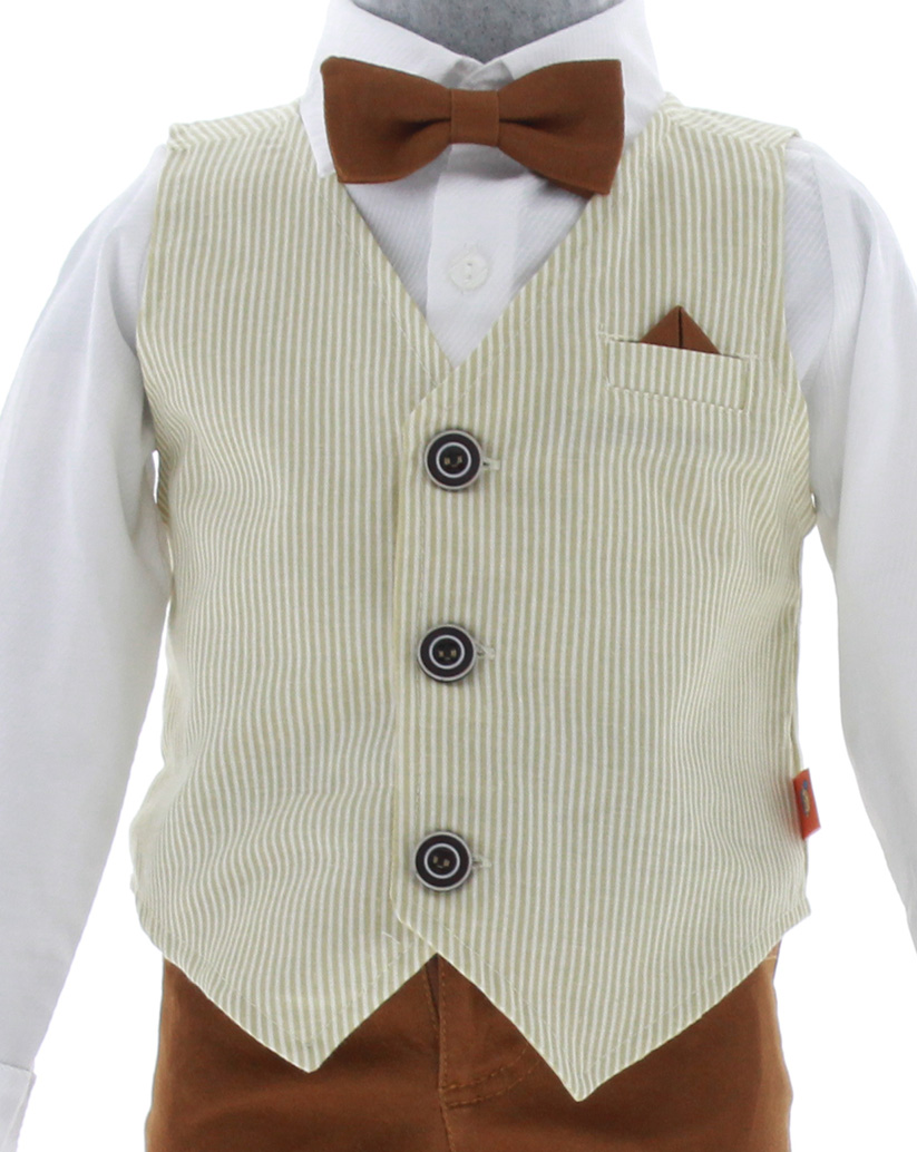 Conjunto Niño Chaleco,  Pantalon y Camisa 3475  1 a 8 Años