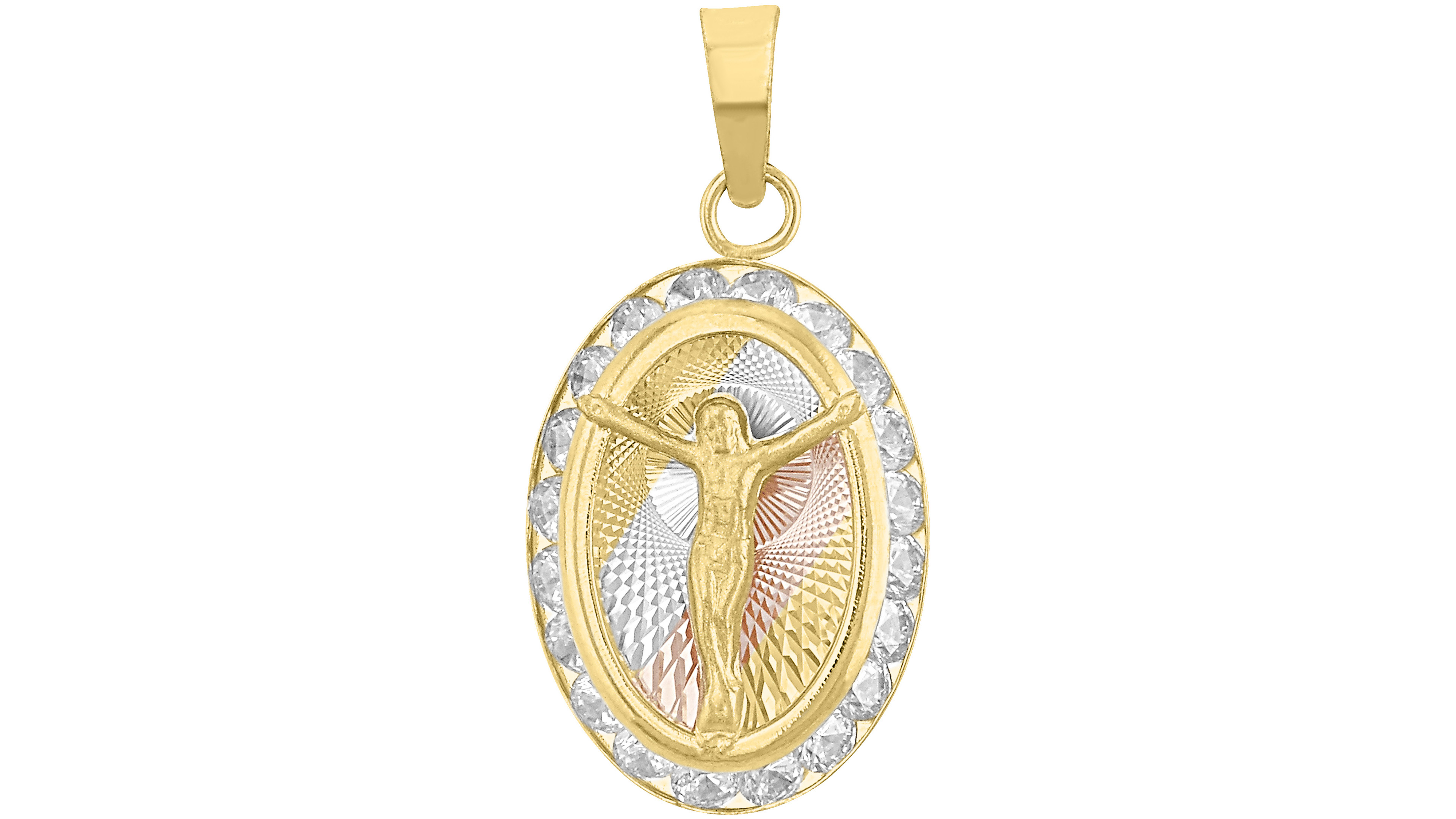 Medalla Cristo Oval 10K - 3734