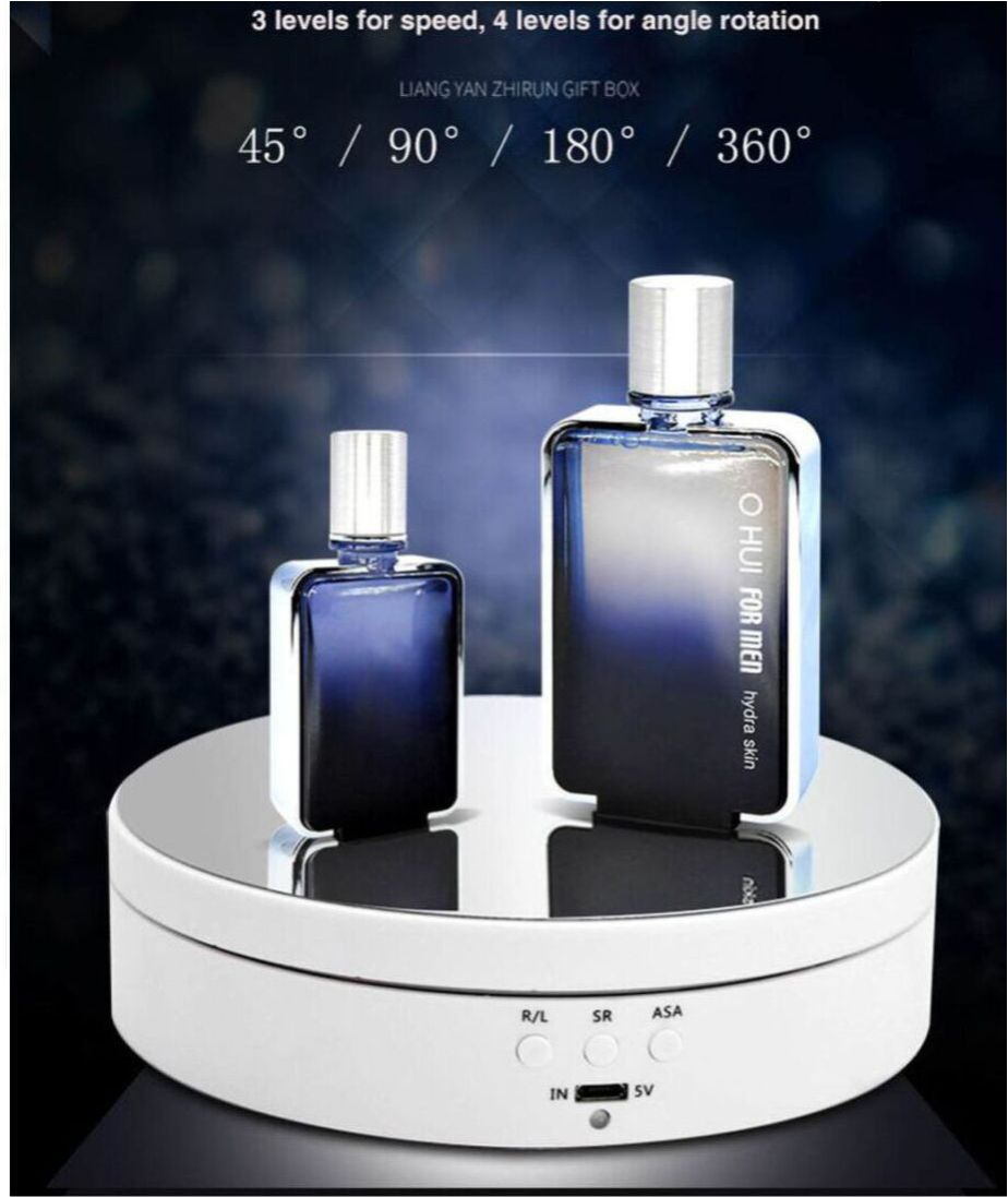 Base Plataforma Exhibición Fotografía Productos  360 Giratoria