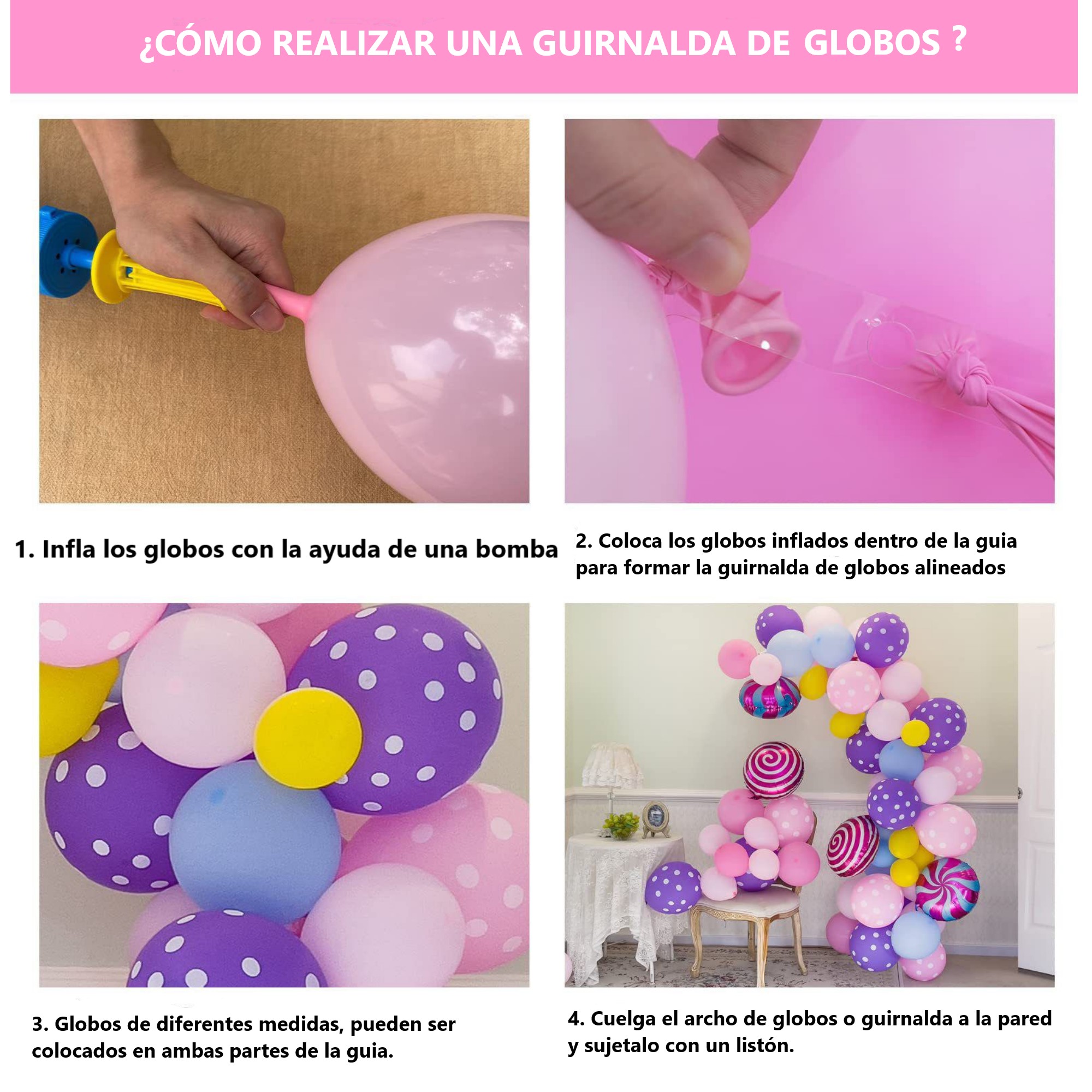 Globos Para Decoración De Fiesta Metálicos Y Latex Caramelos