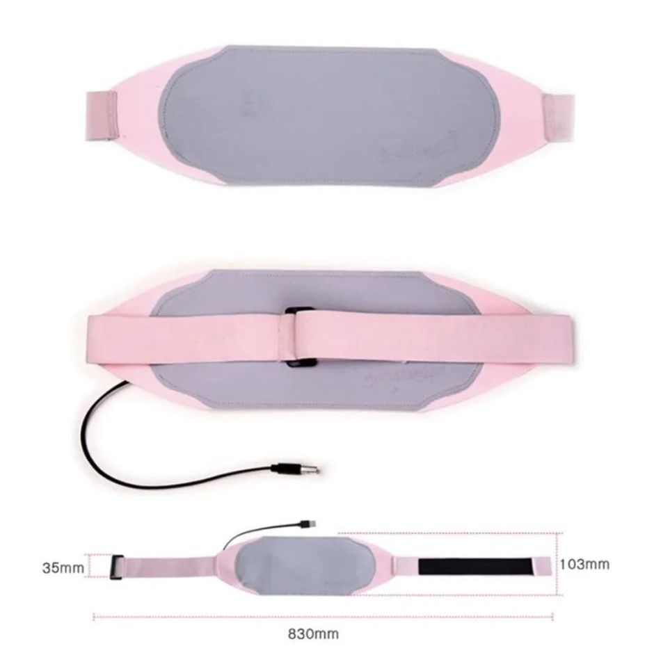 Cinturon Termico Vibracion Para Espalda Colicos Cuello Usb