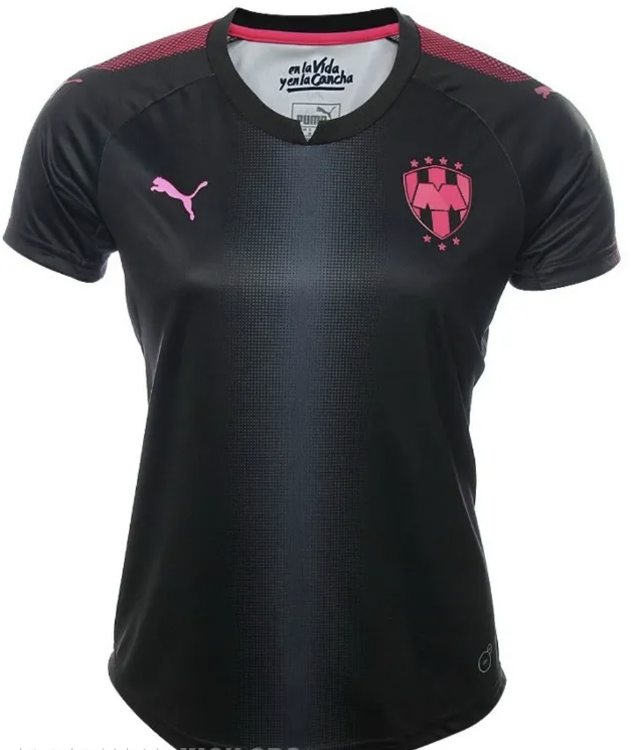 Jersey Puma de Rayados de Monterrey Para Dama Edicion Especial Pink Project Negro