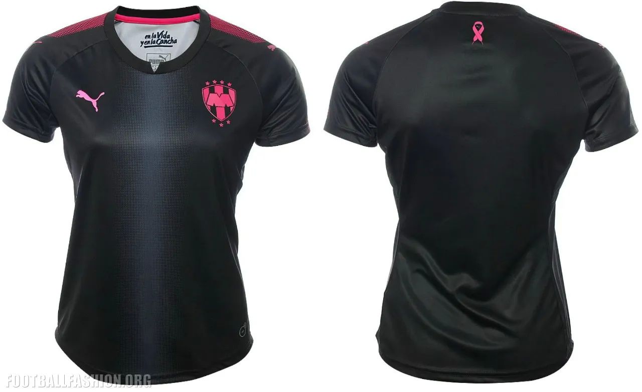 Jersey Puma de Rayados de Monterrey Para Dama Edicion Especial Pink Project Negro