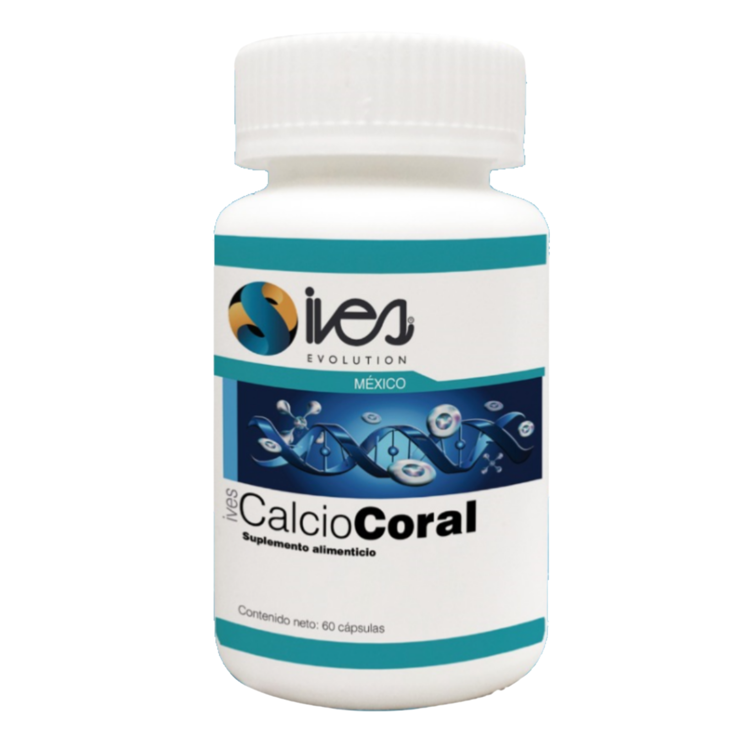 Calcio de Coral Ives Evolution Mexico con Certificado de Origen Okinawa Japón 60 Cáps.