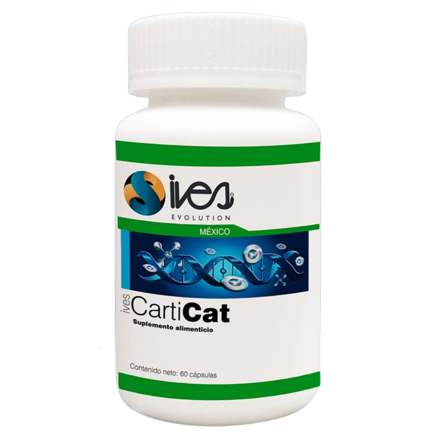 CartiCat Ives Evolution Mexico Cartílago de tiburón Uña de gato Ajo Ives México 60 Caps.