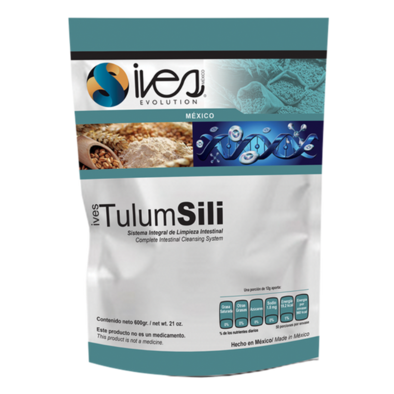 Fibra de origen vegetal orgánica Ives Evolution Mexico Tulum SILI 600 g