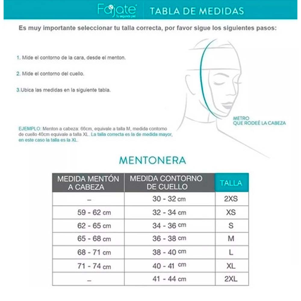 Mentonera Postquirúrgica, Faja Colombiana Mentonera Reductores Moldeadora Papada, Fajas Banda Facial Bichetomía