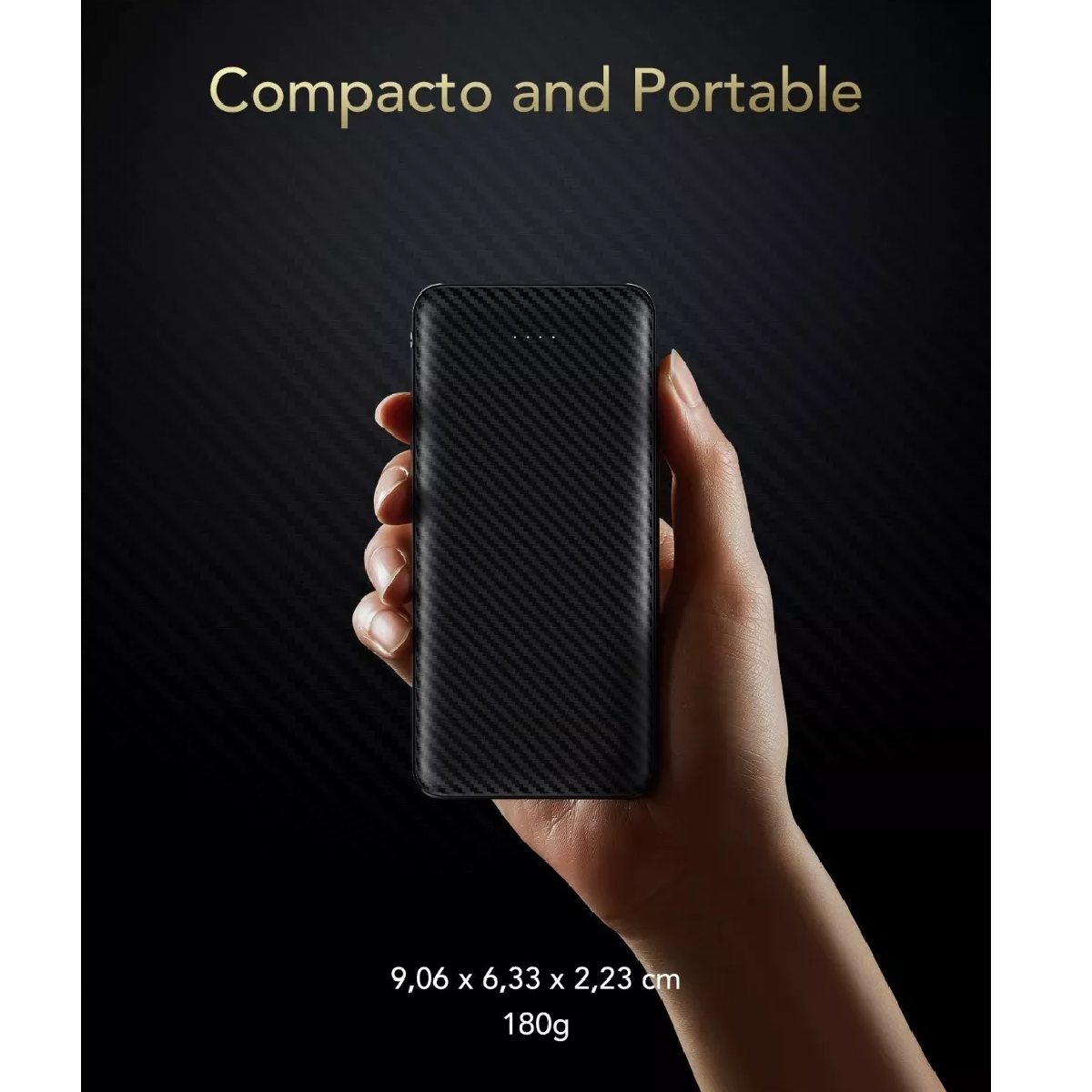 Banco De Energía 10000mah Pila Cargador Portátil