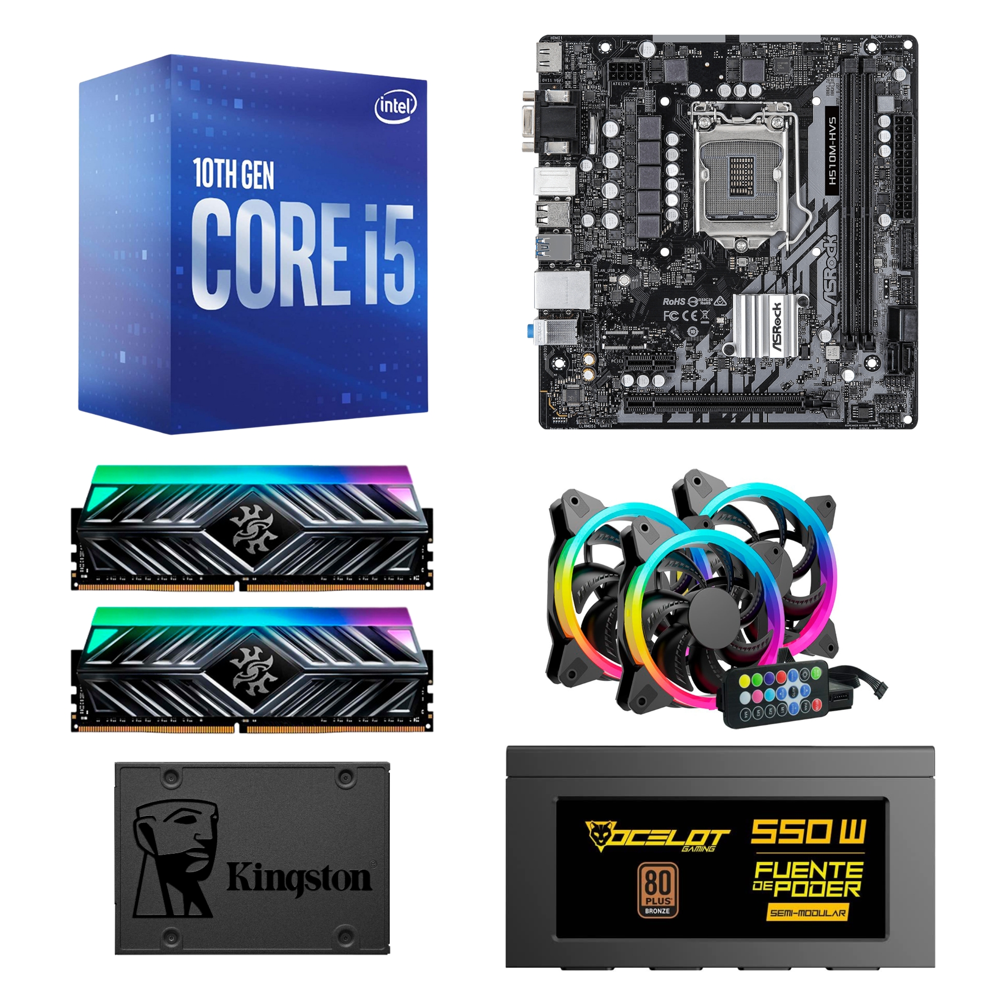 The Boss Gaming Katana Intel Core i5-10400, 16 GB, 480 GB SSD, Windows 10